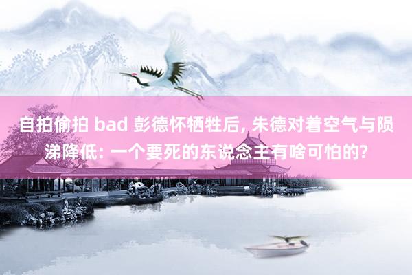 自拍偷拍 bad 彭德怀牺牲后， 朱德对着空气与陨涕降低: 一个要死的东说念主有啥可怕的?